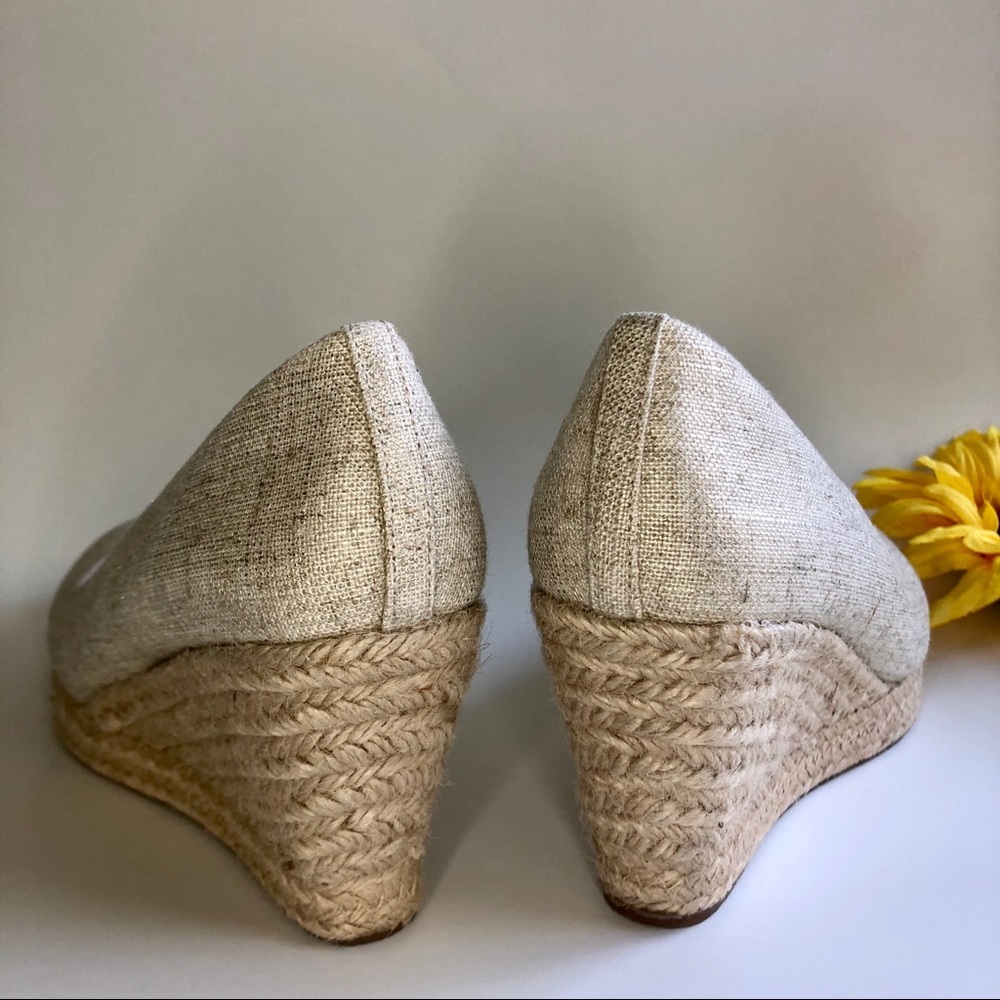 J. Crew Metallic gold Wedge - Size 6.5 - Picture 6 of 8
